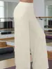 Pantalones de Yoga de Pierna Ancha Transfronterizos, Pantalones Largos Casuales Sueltos de Pierna Recta Frescos y Suaves, Pantalones de Yoga de Cintura Alta Levanta Glúteos, Ropa de Verano con Sensación de Segunda Piel