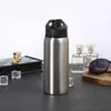 Venta Directa de Fábrica Taza Recubierta en Blanco para Sublimación Taza DIY con Foto Aluminio para Transferencia de Calor Hervidor de Agua de Boca Ancha Taza de Agua de Aluminio