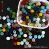 Cuentas redondas de 8 mm cuentas de rosario brillantes cuentas de Buda pulsera de mano cuentas de vidrio material para accesorios de joyería hecha a mano DIY cuentas sueltas