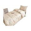 Conjunto de Lençol com Elástico de Algodão Puro para Cama de Dormitório de Estudante Universitário, Capa de Colcha Especial de Algodão Puro para Cama Elástica Individual