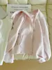 Chamarra con Sudadera Corta Ajustada para Mujer, Estilo Primavera y Otoño, Top Pequeño Estilo Americano, Bm Hombro Normal Manga Larga Nuevo Conjunto de Moda