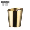 Cubo de hielo de acero inoxidable para el hogar, cuenco para cerveza y champán, cubo de hielo para vino tinto grande creativo de moda, cubo de hielo para bar ktv