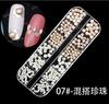Nail Art variedade de 12 caixa rebite misto Joias Diamante Magic cor Pearl strass cor diamante lantejoulas unha acessórios cadeia