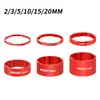 Arandela de cuenco de horquilla delantera de bicicleta MUQZI de 28,6 mm, anillo de soporte de manija de aleación de aluminio de 2/3/5/10/15/20 mm