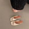 Sandálias Planas Estilo Francês para Mulheres, Novos Sapatos Romanos Retrô para o Verão de 2026, Adequados para Usar com Saias, Sandálias Elegantes de Encaixar