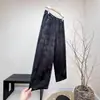 Pantalones Ajustados de Jacquard Polar Estilo Chino Nuevos Invierno 2025 Nuevos Color Sólido Versátiles Cintura Elástica Casual Simples para Mujer