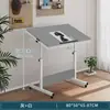 Mesa de noche ligera y ajustable, Escritorio perezoso móvil para dormitorio y estudio, Escritorio simple para escribir, Escritorio para computadora en la cama