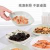 Prato Simples de Material de Grau Alimentício com Osso, Prato Pequeno para Lanches, Adequado para Restaurante, Família, Uso Multiuso, Adequado para Idosos, Crianças, Hotel e Uso Doméstico