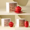 Juego de Tazas de Té de Orquídea Qiushui Fabricante Taza Maestra de Cerámica Taza Individual Taza de Té Rojo de la Ciudad Prohibida Juego de Té Kung Fu Taza de Té