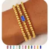 Pulseiras de 12 Pedras de Nascimento Amazon Transfronteiriças, Modernas e Únicas, Estilo Europeu e Americano de Nicho, Pulseiras Elásticas Empilháveis para Mulheres