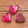 9 Colores 19x21mm Accesorios de Resina DIY Corazón Brillante Lindo Pasador para el Cabello Bolso Llavero Colgante Decoración