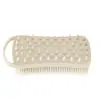 Venta Caliente Transfronteriza Cepillo de Baño Cuadrado de Mano de 145g con Anillo para el Mango Cepillo de Baño de Cerdas Suaves Cepillo de Baño Universal de Silicona de Doble Cara