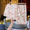 Tencel Lyocell Verão Novo Conjunto de Roupa de Casa Infantil Algodão Seda Pijamas de Manga Comprida para Meninos e Meninas Roupa de Algodão para Ar Condicionado