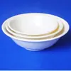 Plástico de melamina tipo porcelana blanca tazón invertido tazón comercial para desayuno avena tazón plano para sopa tazón para leche de soya