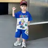 Traje de Verano de Dibujos Animados para Niños Ultraman de Manga Corta 2026 Nuevo Estilo Luminoso para Niño Traje de Dos Piezas de Verano de Moda