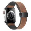Adecuado para Apple Watch Correa de silicona de cuero genuino Apple Watch Correa de muñeca magnética de 49/45/44 mm para hombres y mujeres