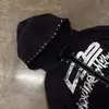 2026 Lavado Moda Estampado Retro Ins Tendencia Callejera Sudadera con Cremallera Y2K Transfronterizo Europeo y Americano Sudadera Lulu