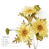 Simulación de un solo crisantemo Fu Lang, camino de boda, girasol, flor de seda, gerbera, flor decorativa para mesa de comedor y sala de estar.
