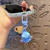 Llavero Auténtico de Stitch Dibujo Animado Lindo Exquisita Muñeca Llavero de Pareja Cadena para Teléfono Colgante de Bolso Pequeño Regalo