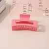 Pinza para el Cabello Mate Transfronteriza Tipo Pinza de Tiburón con Acabado de Alta Gama, Pinza de Garra Rectangular Simple de 13 cm, Tamaño Grande para Cabello Grueso, Accesorio para el Cabello para Mujer