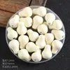 Cuentas de cerámica con forma de pera macaron con agujeros verticales, cuentas sueltas que no se decoloran para llaveros, collares, pequeños accesorios de bricolaje, cuentas de cerámica