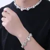 Collar de Gota de Agua Infinito Estilo Niche Popular Europeo y Americano de 15 mm Accesorio de Moda Hip-Hop Tendencia