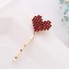 Pin de Celebridad de Internet con Incrustaciones de Oro y Diamantes con Flequillo Pin de Pelo Simple Pin de Borde de Pelo Retiene el Color Galvanizado Joyería DIY Accesorios para Pinzas de Pelo
