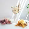 Buquê Artificial de Crisântemo e Rosa para Decoração de Casa, Flores Artificiais para Mesa de Jantar de Hotel, Arte Floral com Combinação de Cores Outonais em Estilo Europeu