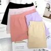 Pantalones Cortos de Seguridad Anti-Exposición de Cintura Media para Mujer Sin Costuras Dos en Uno Transpirables Calzoncillos tipo bóxer para Chica Joven Pantalones Cortos de Cuatro Esquinas
