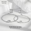 Novo Estilo Decoração Fate Você Conjunto Masculino e Feminino Prata de Lei S925 Design de Nicho Estilo Coreano ins Joias de Luxo Leve para Casal