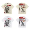 Transfronterizo Hellstar Hellstar Verano Nuevo Marca de Moda Europea y Americana Camiseta de Manga Corta Holgada para Hombre y Mujer Nfc