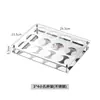 Portavasos octagonal de acero inoxidable con recubrimiento negro, estante comercial para vasos de cerveza, estante para vinos, almacenamiento y exhibición para vasos de bar