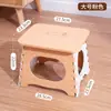 Taburete plegable de plástico para uso doméstico, resistente y duradero, taburete pequeño para niños, silla apilable portátil nueva, personalizable