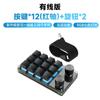 Teclado Mecánico Pequeño, Teclado Personalizado con Perillas, Switches Rojos Intercambiables en Caliente, Teclado para Gaming y Edición