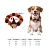 Collar de Halloween para mascotas con diseño de calabaza, divertido collar para perro, cuerda de élite, bola de pelo, bufanda para gato.