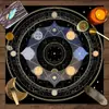 Toalha de Mesa para Cartas de Tarot, Árvore da Vida, Fases da Lua, Jogo de Cartas de Tarot, Toalha de Mesa Decorativa para Embaralhar Cartas, Toalha de Mesa Decorativa para Jogo de Tabuleiro Mistério de Assassinato
