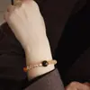 Pulsera de Piedra Ojo de Tigre Natural Pulsera de Cristal K9 Lujo Ligero de Gama Alta Joyería de Perlas Retro Otoño e Invierno Venta al por Mayor