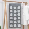 Almacenamiento de Bolsillos Colgantes de Doble Cara y Bolsillo Organizador de 15 Compartimentos 30 Compartimentos Colgante de Doble Cara para Ropa Interior Calcetines Almacenamiento en Armario
