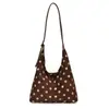 Bolso de hombro de lunares estilo coreano, elegante y versátil, bolso de axila de gran capacidad, diseño moderno, bolso madre-hija