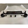 Adequado para Audi A7 Lip Traseiro Ponteira de Escape A7L Modificado Rs7-R Lip Traseiro Ponteira de Escape com Luz de Posição Pintura Preto Brilhante