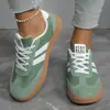 Tênis de Treinamento Moral com Solado Plano para Mulheres Modelos de Exportação Primavera e Outono 2025 Tamanho Grande Tênis Esportivo de Exportação Sapatos Brancos Casuais da Moda para Mulheres
