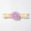 Diadema de encaje para bebé nueva europea y americana Color liso Flores lindas Accesorios para el cabello para niños Todo el año Delgada Cómoda Accesorios para bebé