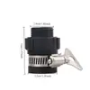 Conector de Torneira Conector Universal de Bico Conector Rápido de Plástico e Borracha para Irrigação de Jardim Acessórios para Pistola de Água de Lavagem de Carro