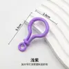 Fivela Colorida Engrossada para Lâmpada Chaveiro de Plástico Multiespecificação Gancho para Bolsa Brinquedo de Miçangas Perler Figura de Personagem Fivela Pendente