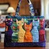 2026 Site Independente Transfronteiriço Amazon Nova Bolsa Tote Acolchoada com Estampa Digital Casual para o Dia a Dia Bolsa de Algodão