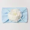 Nueva Diadema Elástica Jacquard Europea y Americana para Bebé Lindo Color Sólido Flor Niños Banda para el Cabello Cuatro Estaciones Delgada Accesorios para Bebé