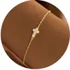 Pulsera de Cruz Geométrica de Cobre de Moda para Comercio Exterior de Amazon, Simple y Versátil, Elegante y Exquisita Joyería Femenina Regalo