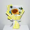 Niña de Cumpleaños Comercio Exterior Transfronterizo Ramo Tejido a Mano Terminado Flor de Lana Girasol Flor Artificial Falsa para Examen de Admisión Universitaria