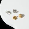 Tapones para los oídos Plata de ley 925 Accesorios Tapón trasero Tapones para los oídos Versátil Hecho a mano DIY Material para joyería para los oídos Accesorios Sentido de alta gama para mujer