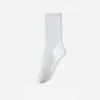 Meias Femininas Sem Costura para Outono e Inverno, Meia-Calça, Resistentes a Odores, Absorventes de Suor, Meias de Algodão Brancas, Meias Esportivas Longas para Mulheres no Outono e Inverno